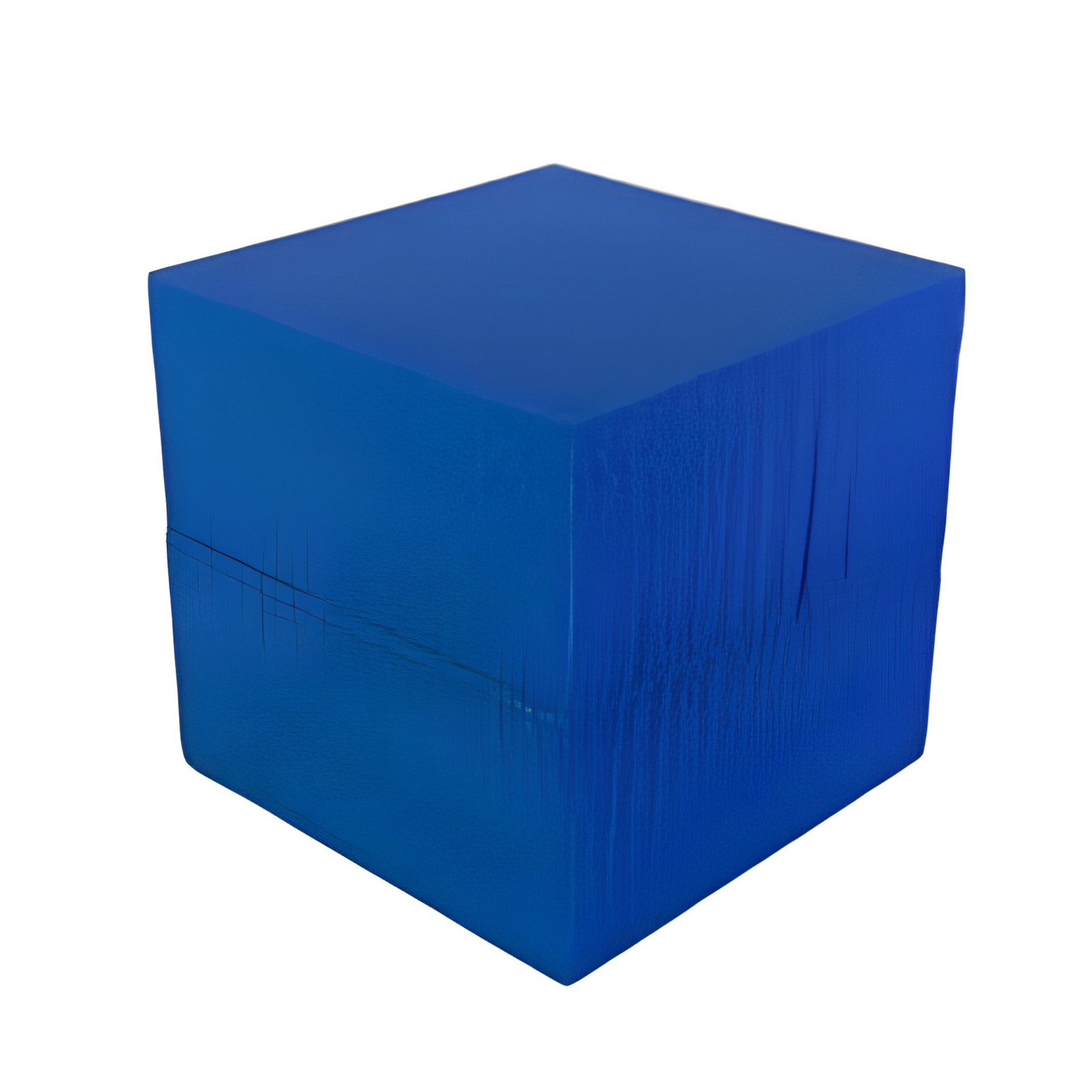 PAC International IFB2 High-Density Isolation Floor Block — front perspective view of the blue high-density rubber cube.