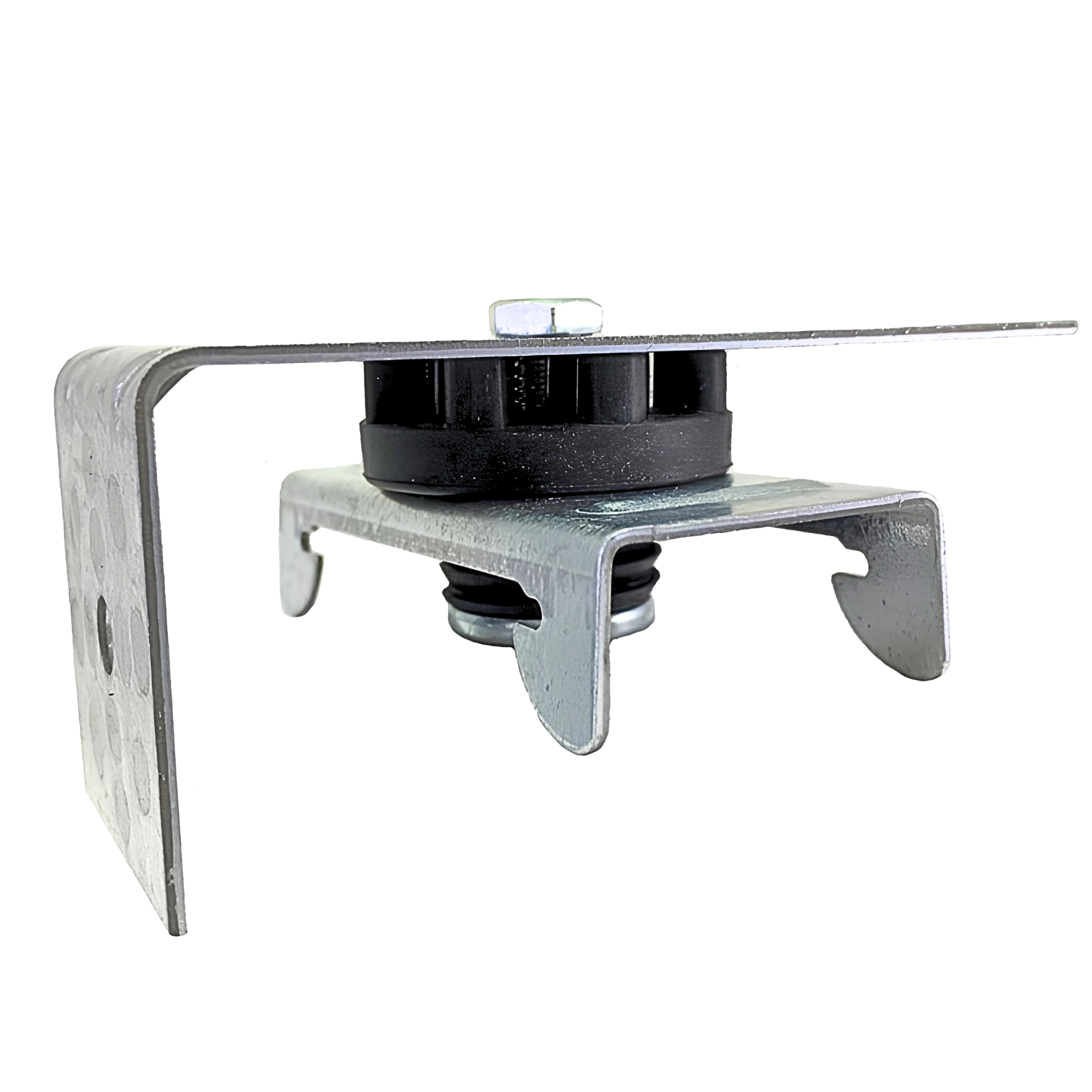 PAC International RSIC-1 Edge sound isolation clip — front product view of the L-bracket exception clip used with RSIC-1 clips.