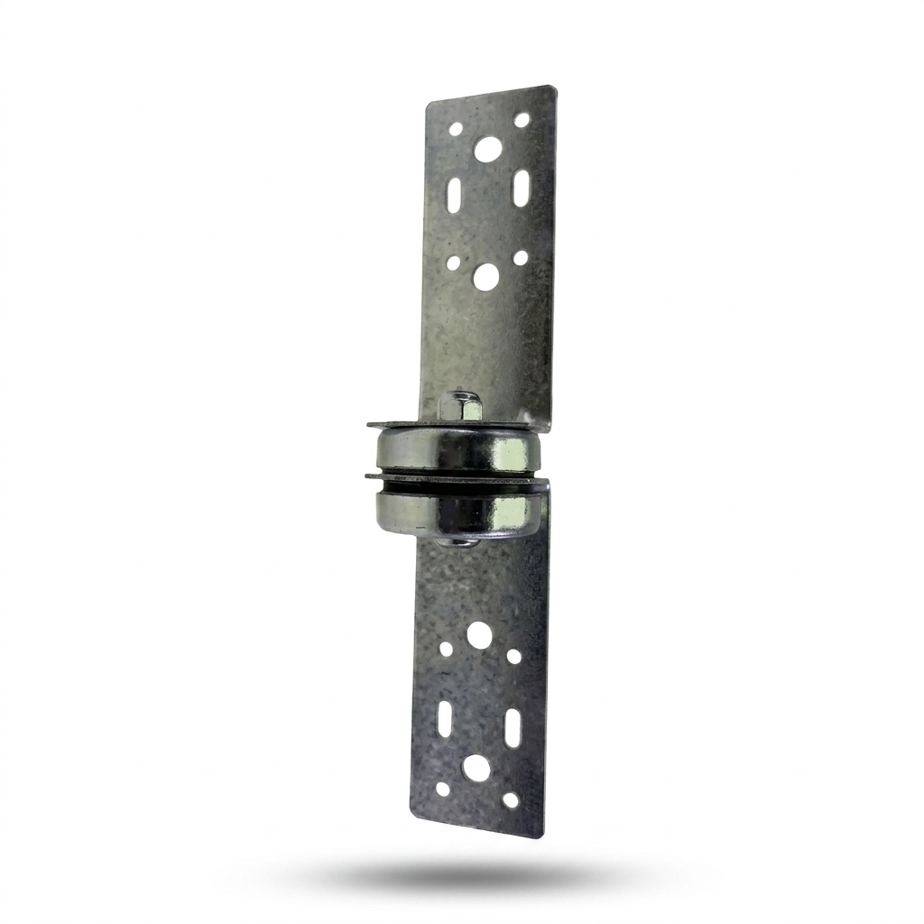 PAC International RSIC-CWB HD/DD DC resilient wall brace — two perforated steel mounting wings separated by the central HD/DD-DC resilient isolator.