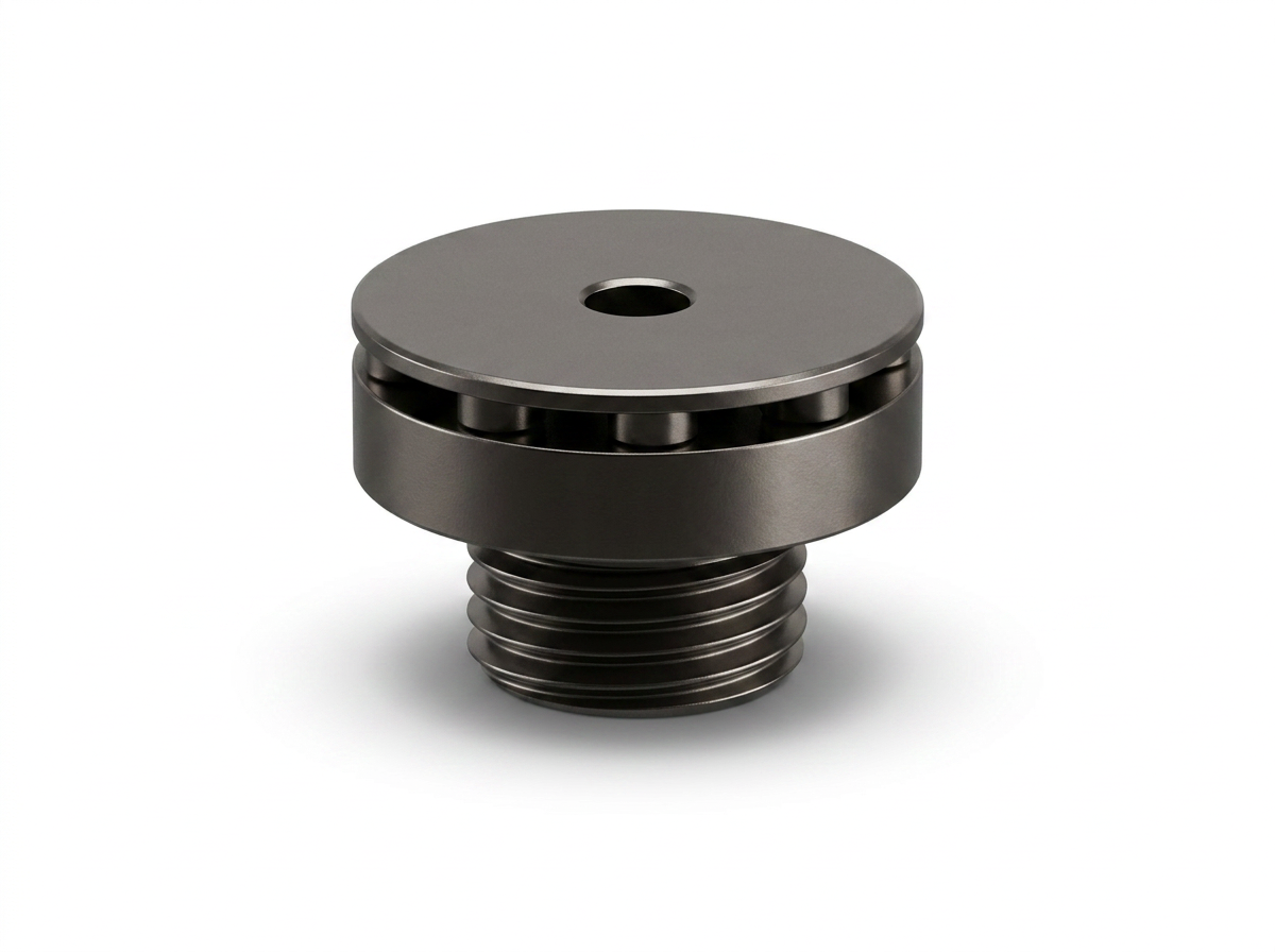 PAC International RSIC-WFI wall frame isolator — front product view of the molded rubber isolator used at wall anchorage points.