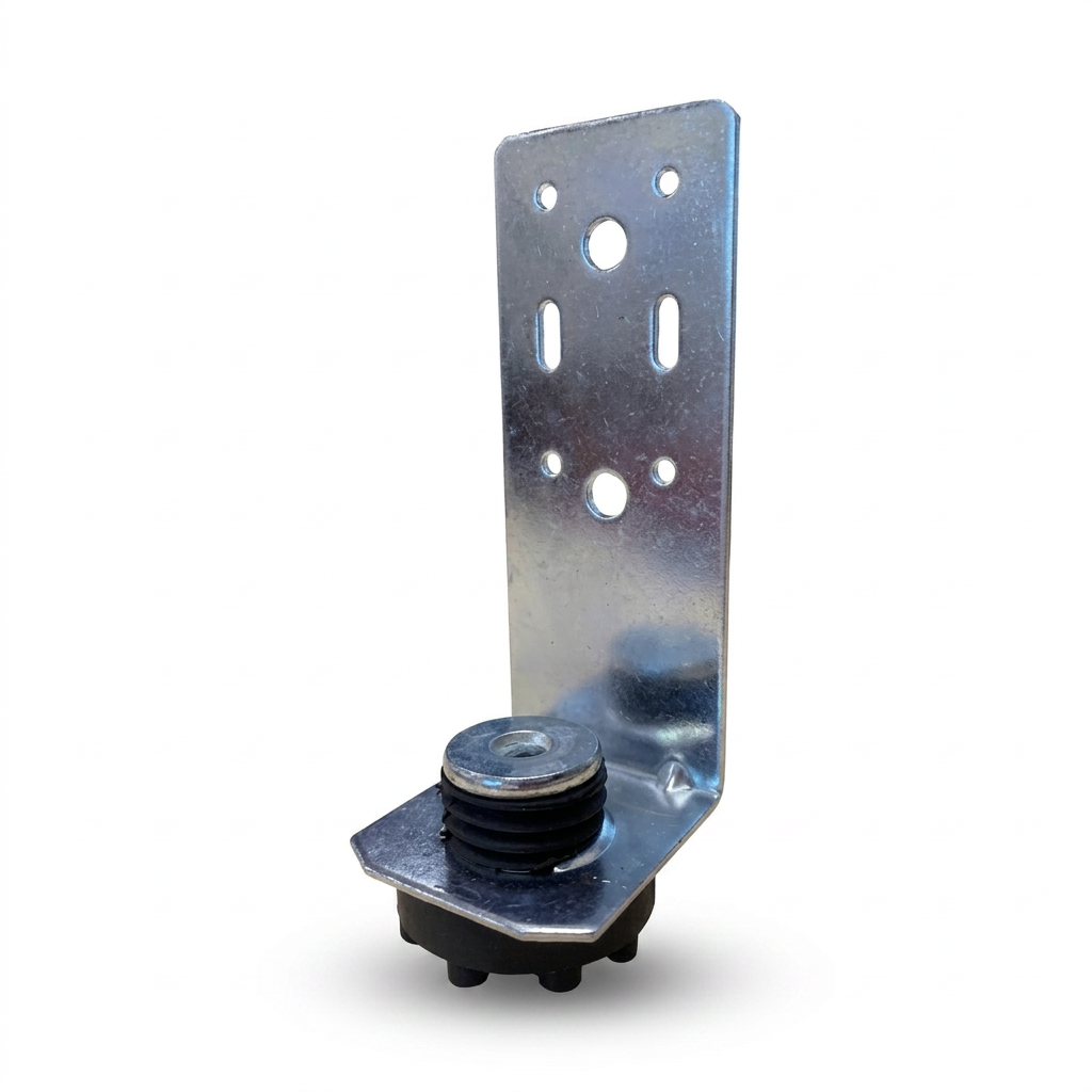 PAC International RSIC-DC04 resilient sound isolation clip — front product view for wall and ceiling assemblies.